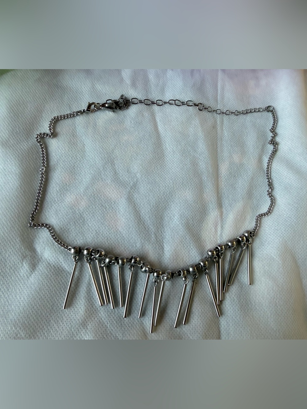 Simply Vera Vera Wang Silver-Tone Spike Dangle Necklace